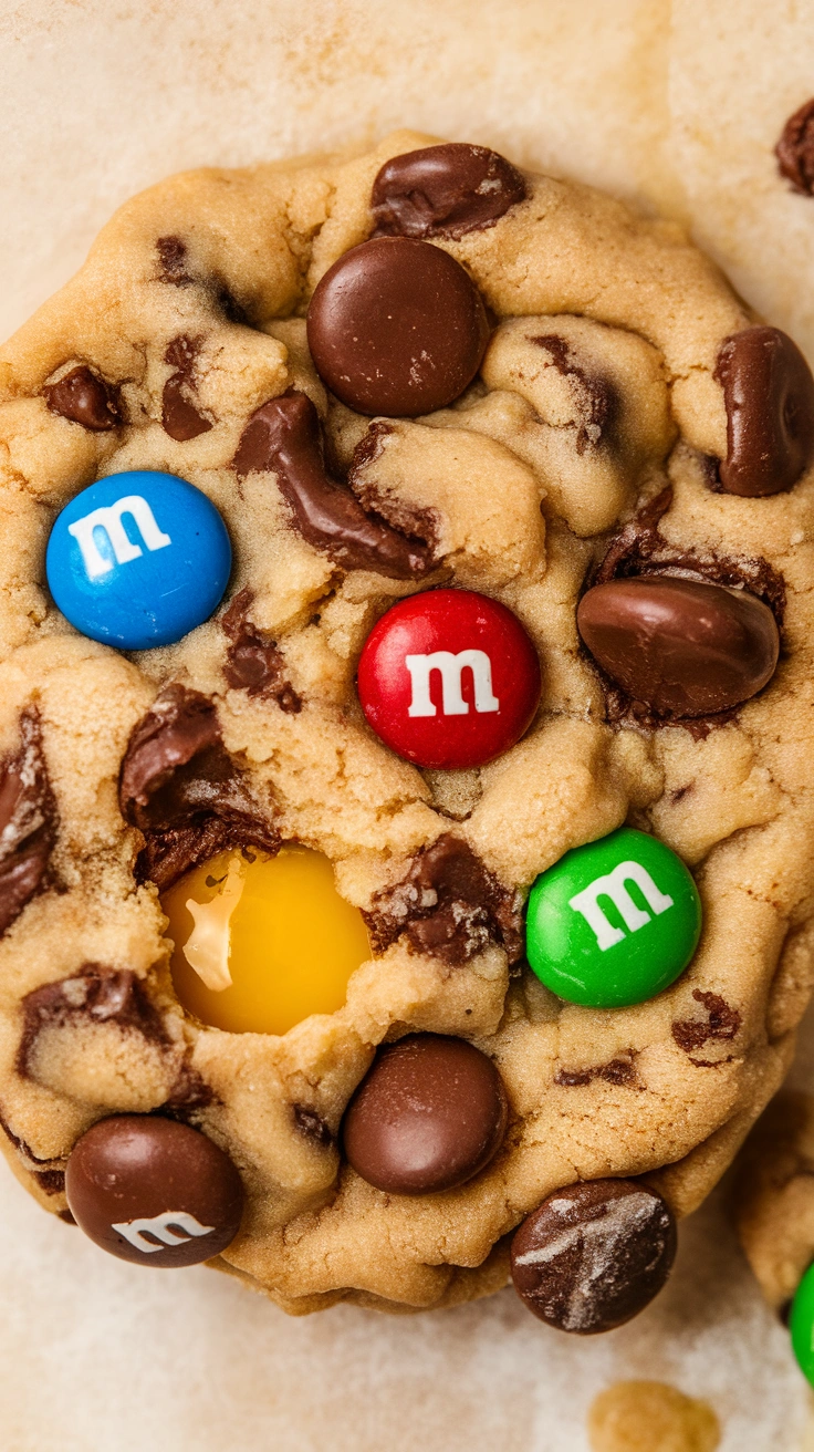 Soft Chocolate Chip M&M Cookies