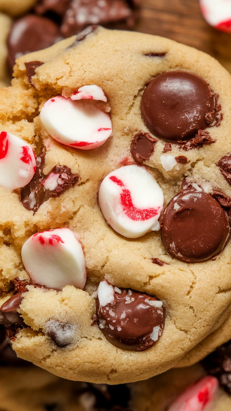 Peppermint Pudding Chocolate Chunk Cookies