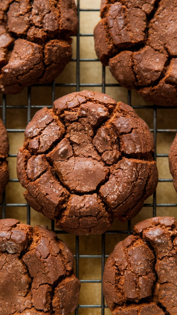Chocolate Espresso Amaretti Crinkles