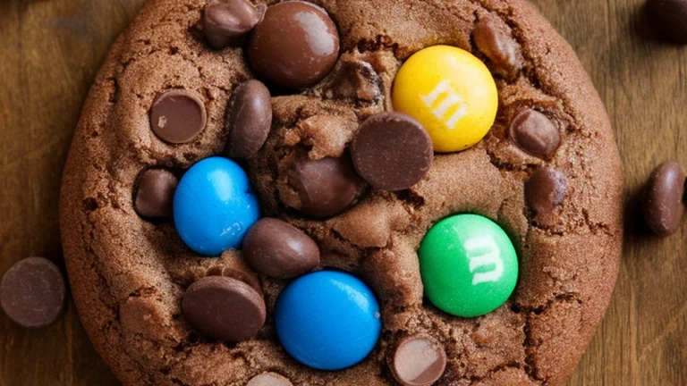 Chocolate M&M Cookies - Featured