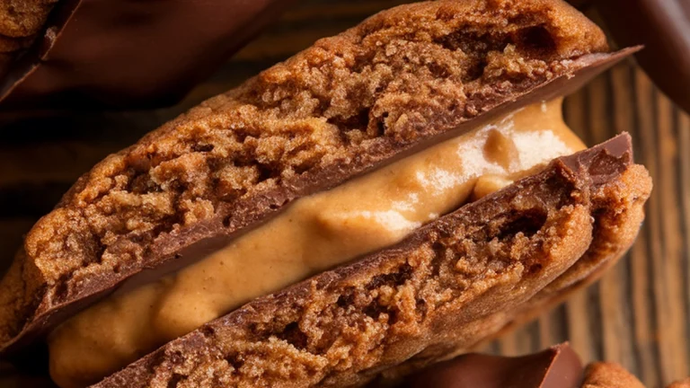 Chocolate Peanut Butter Cookie Sandwiches - Featured