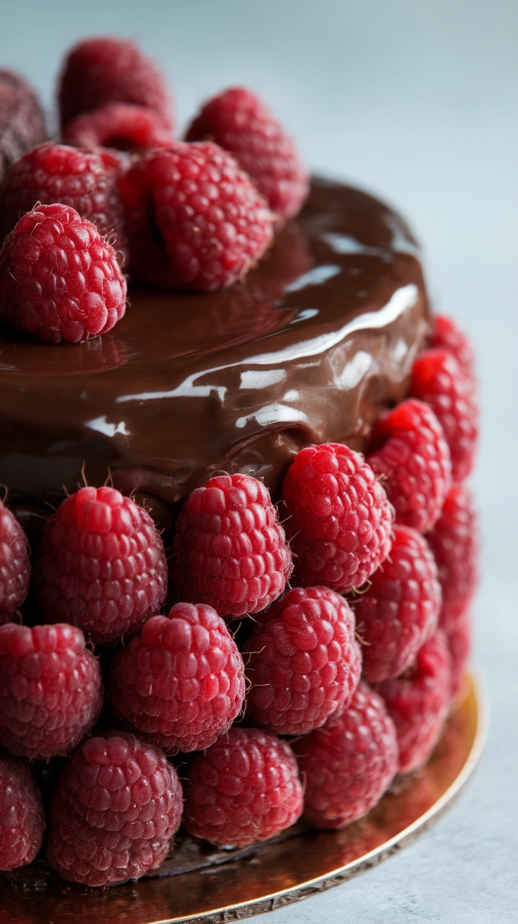 Chocolate Raspberry Layer Cake