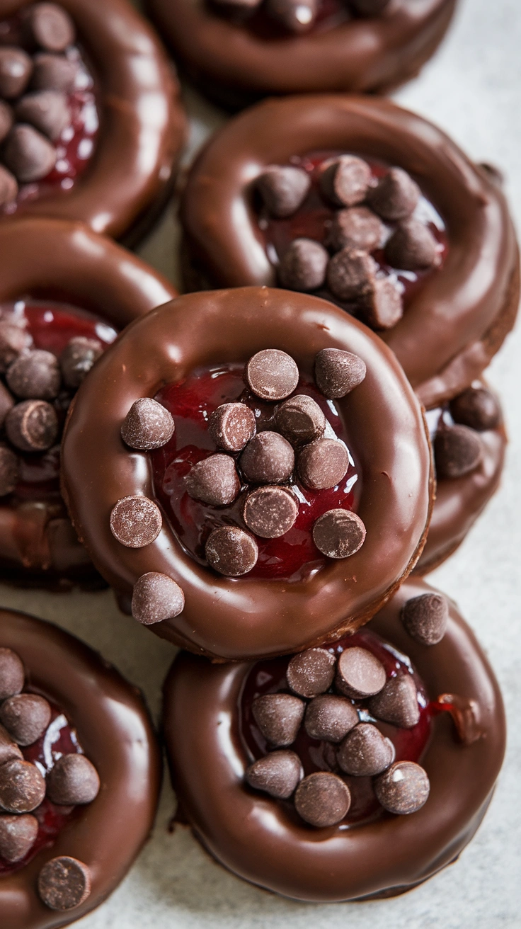 Double Chocolate Thumbprint Cookies