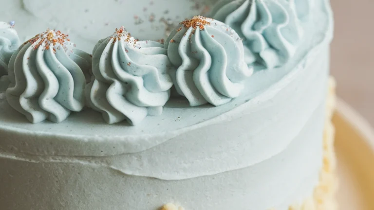 Classic Vanilla Cake with Buttercream Frosting - Featured