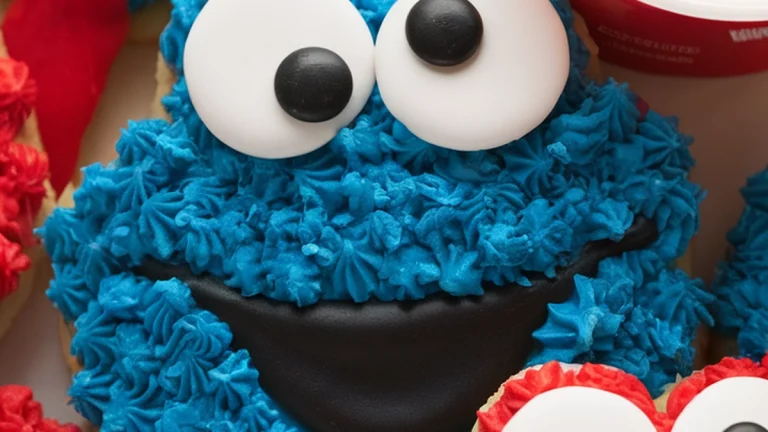 Cookie Monster and Elmo Cookies - Featured