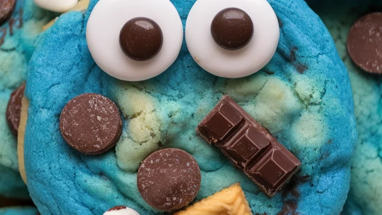 Cookie Monster Cookies - Tiktok Inspired Recipe! - Featured