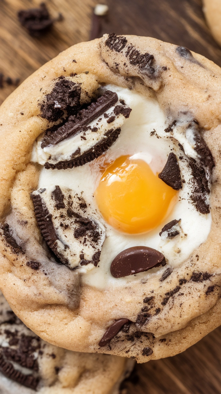 Chewy Cookies and Cream Cookies