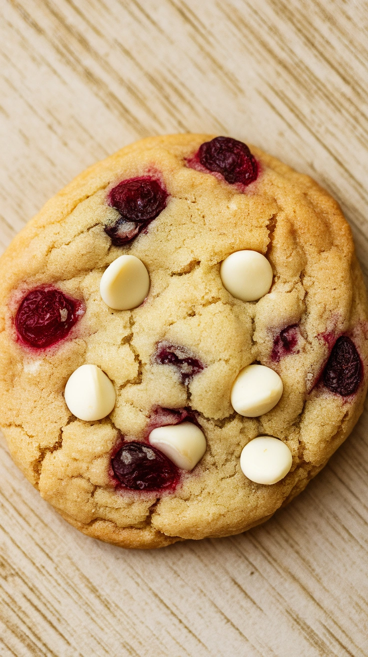 Soft Cranberry White Chocolate Chip Cookies