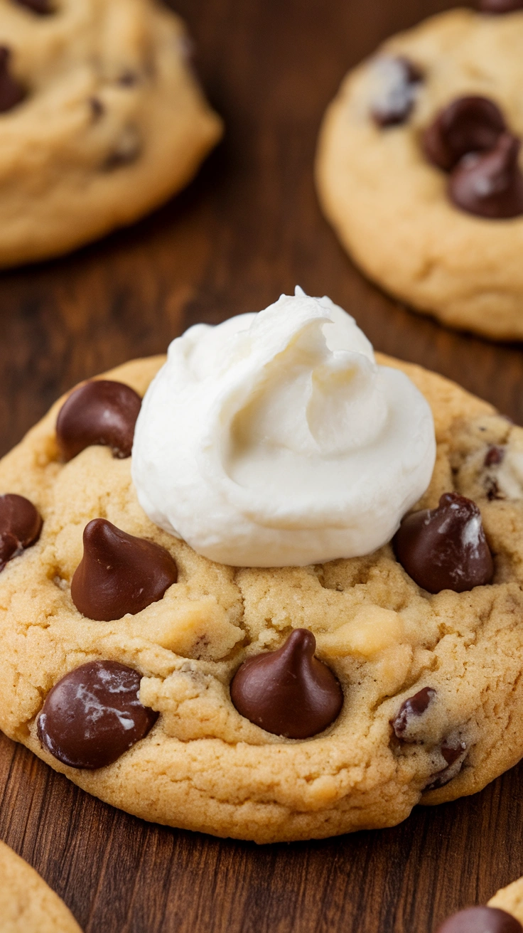 Chewy Cream Cheese Chocolate Chip Cookies
