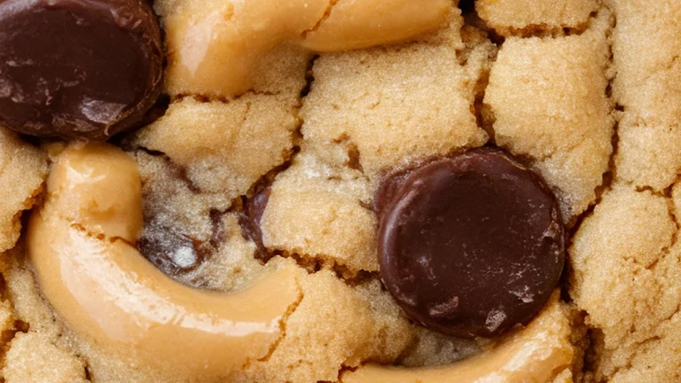 Dark Chocolate Chip Peanut Butter Cookies - Featured