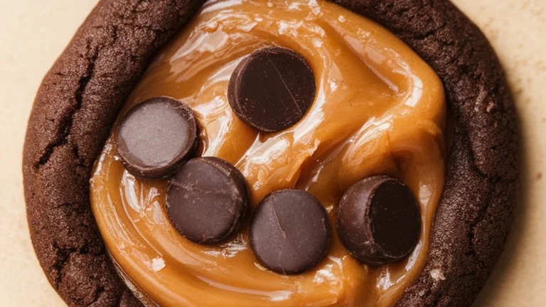 Dark Chocolate Chip Salted Caramel Cookies - Featured