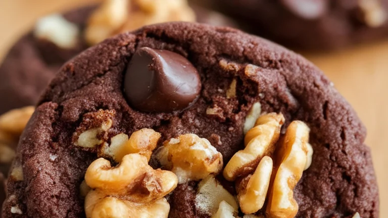 Dark Chocolate Chip Walnut Cookies - Featured