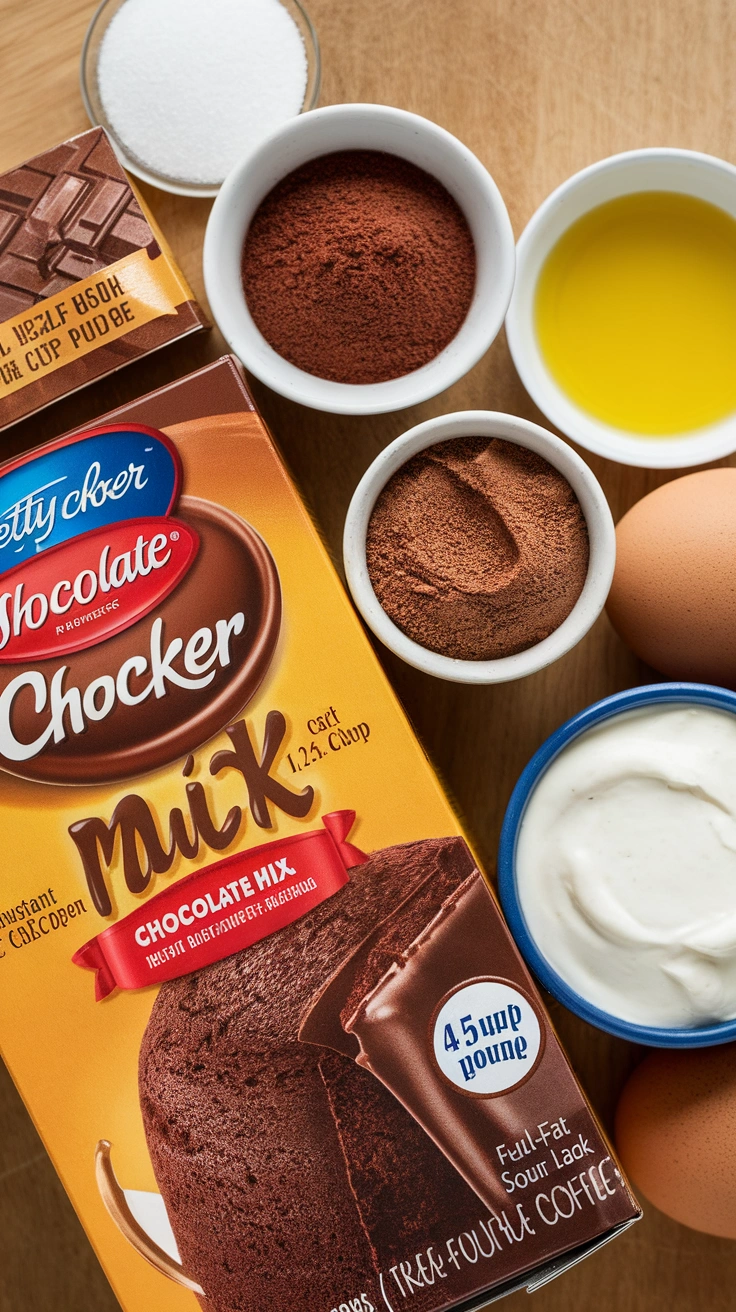 Doctored Chocolate Cake Mix