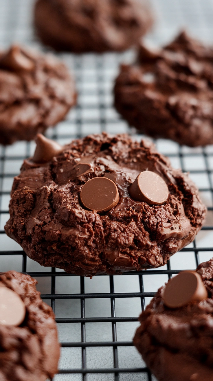 Fudgy Egg White Brownie Crinkles