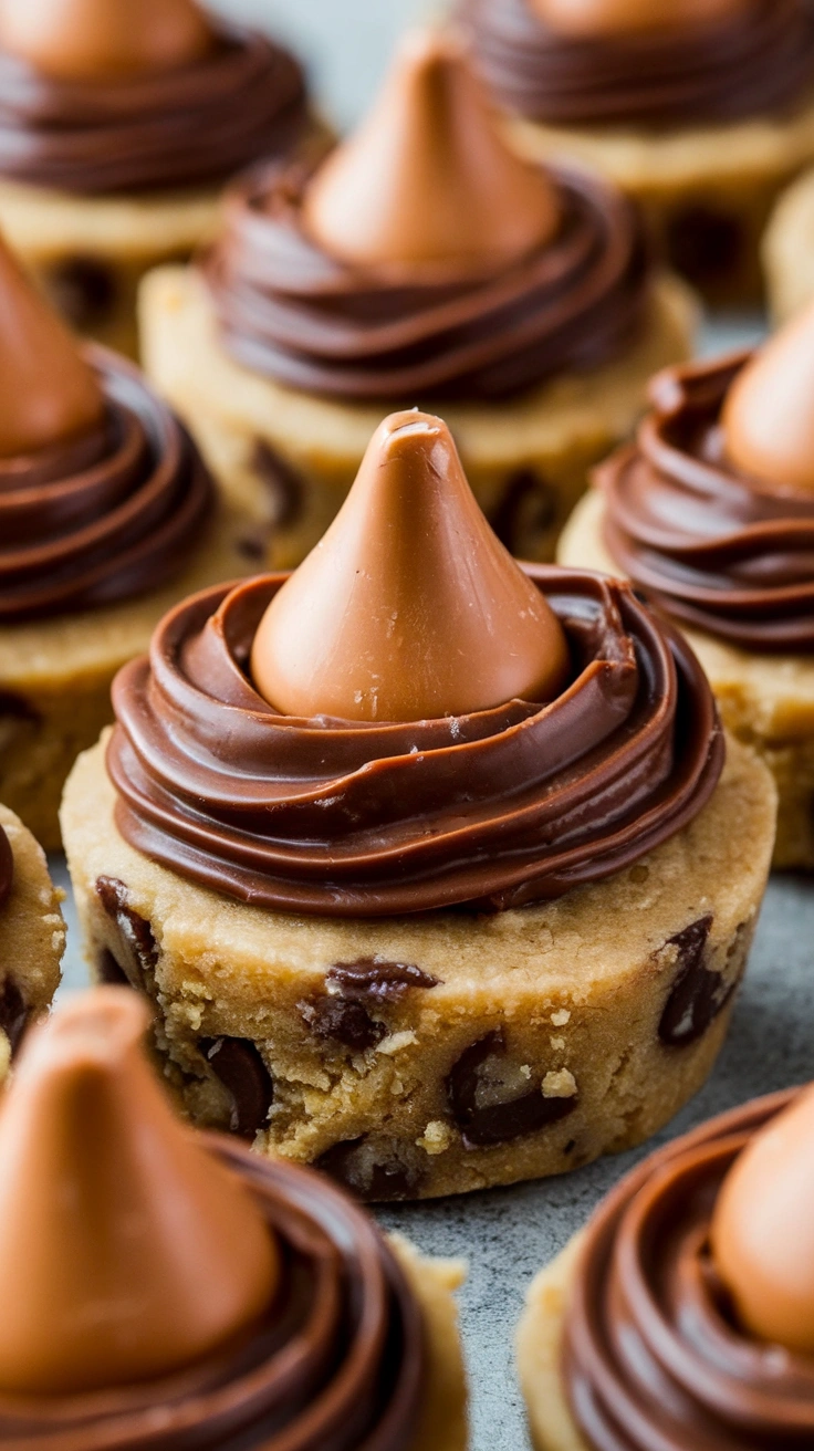 Caramel-Filled Chocolate Chip Cookie Cups