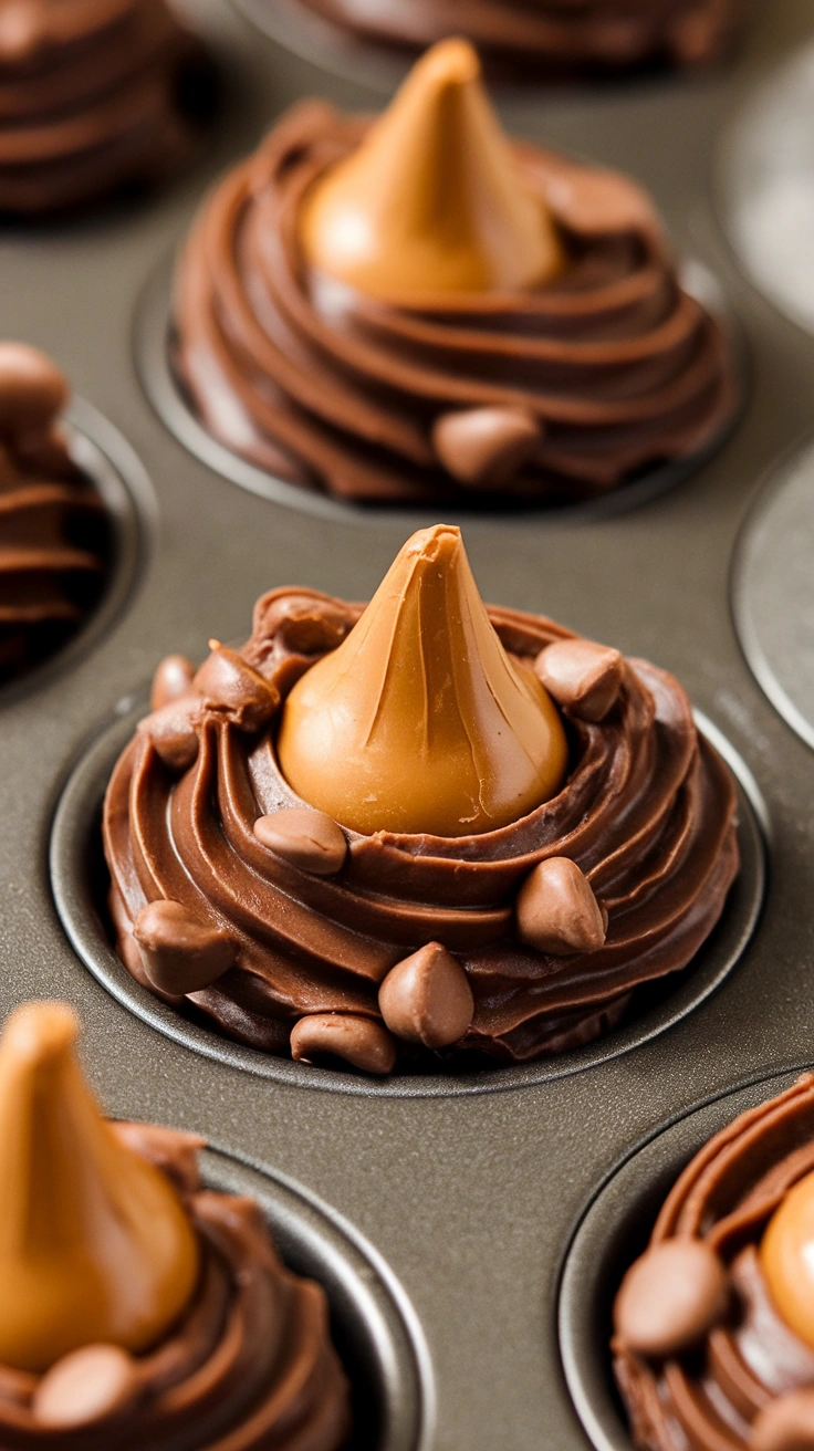 Caramel Filled Chocolate Chip Cookie Cups