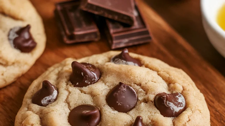 Easy Double Dark Chocolate Chip Cookies - Featured