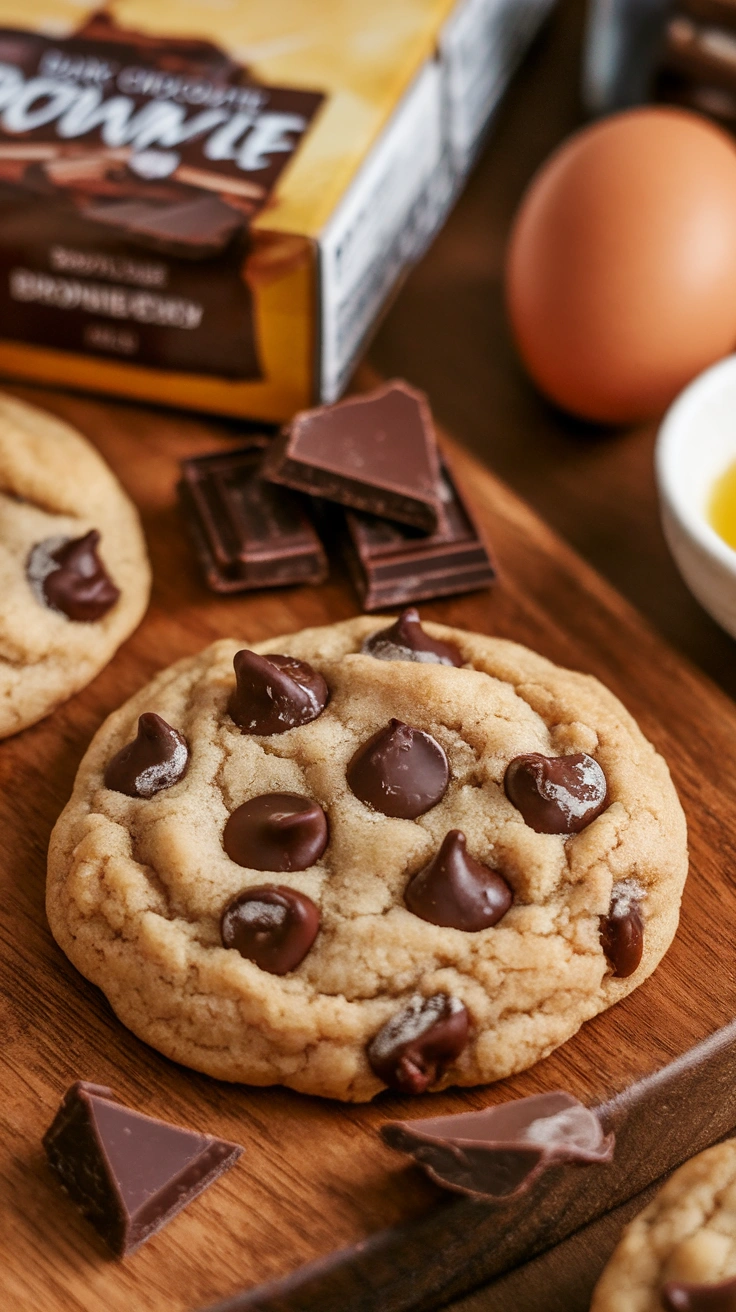 Easy Double Dark Chocolate Cookies