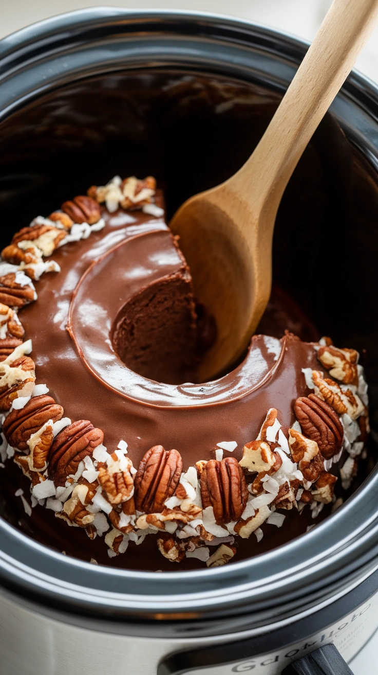 Slow Cooker German Chocolate Cake