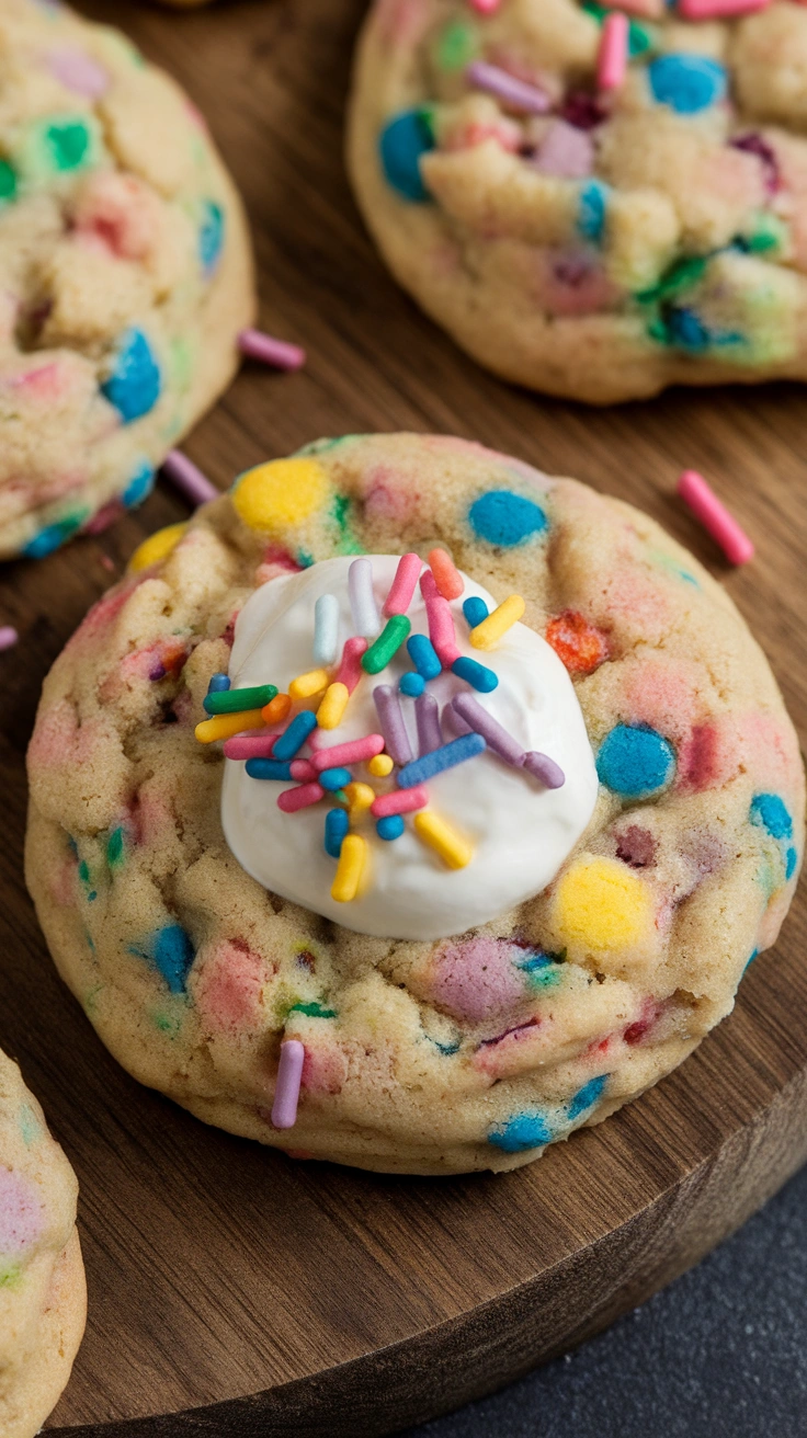 Soft Funfetti Cake Mix Cookies