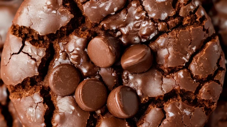 Gluten Free Chocolate Crinkle Cookies - Featured