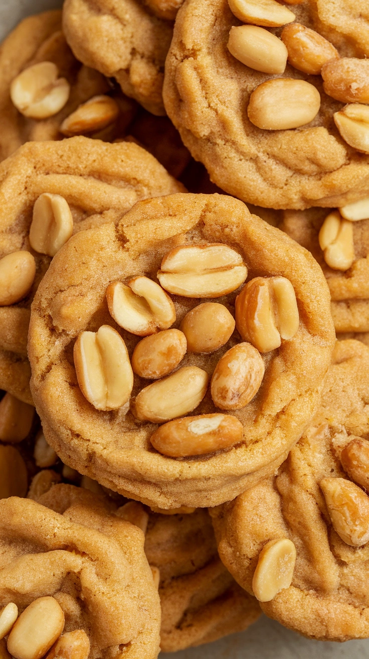 Crunchy Honey Roasted Peanut Cookies