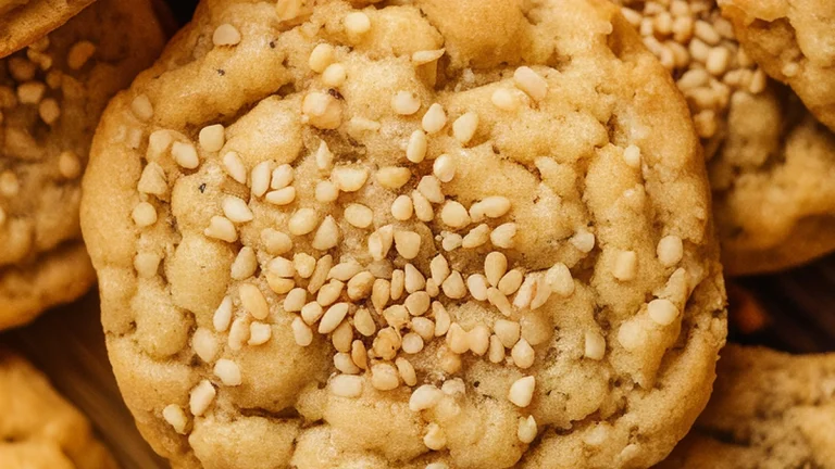 Honey Sesame Cookies - Featured
