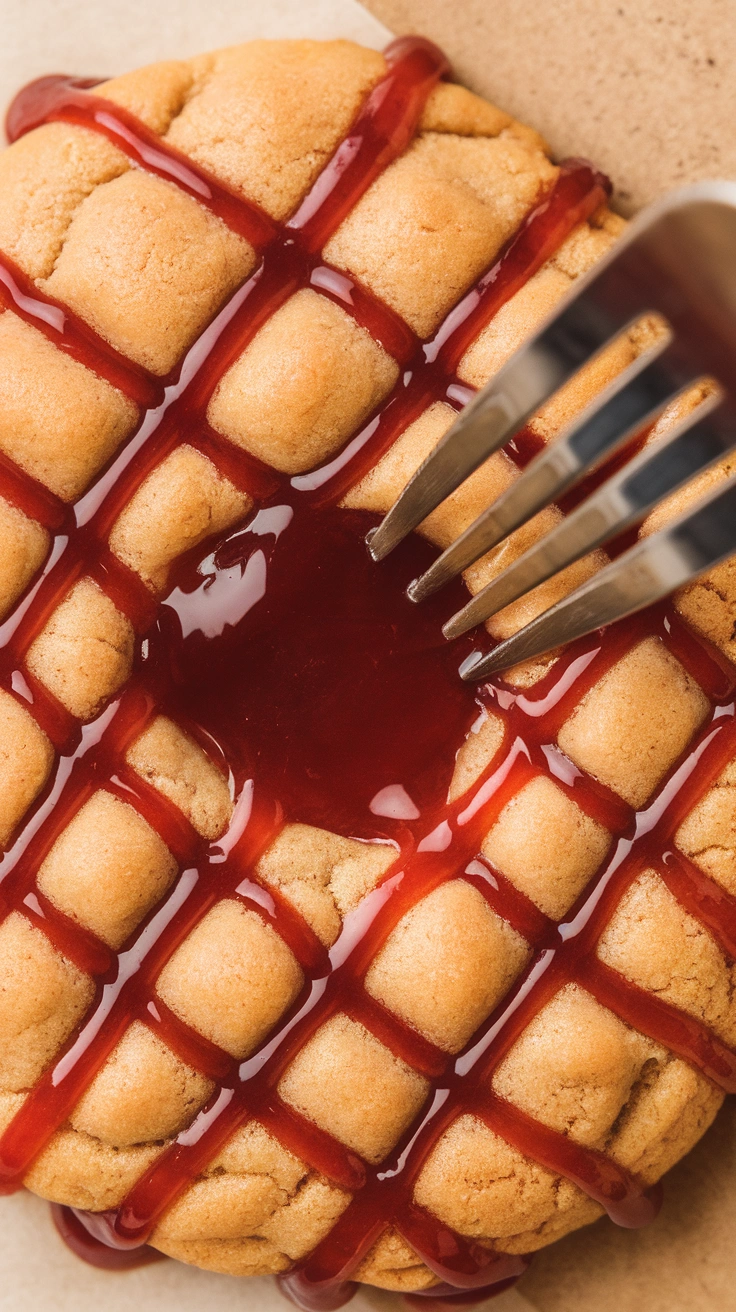 Peanut Butter and Jelly Stuffed Cookies