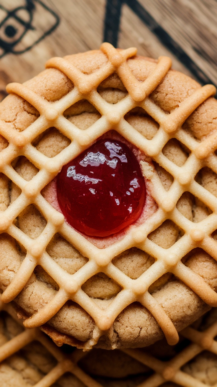 Peanut Butter and Jelly Stuffed Cookies