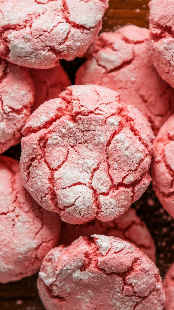 Pink Mexican Sugar Cookies (Polvorones Rosas)