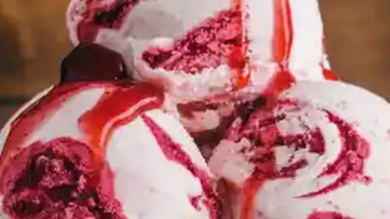 Mixed Berry Ice Cream Vanilla Pound Cake - Featured