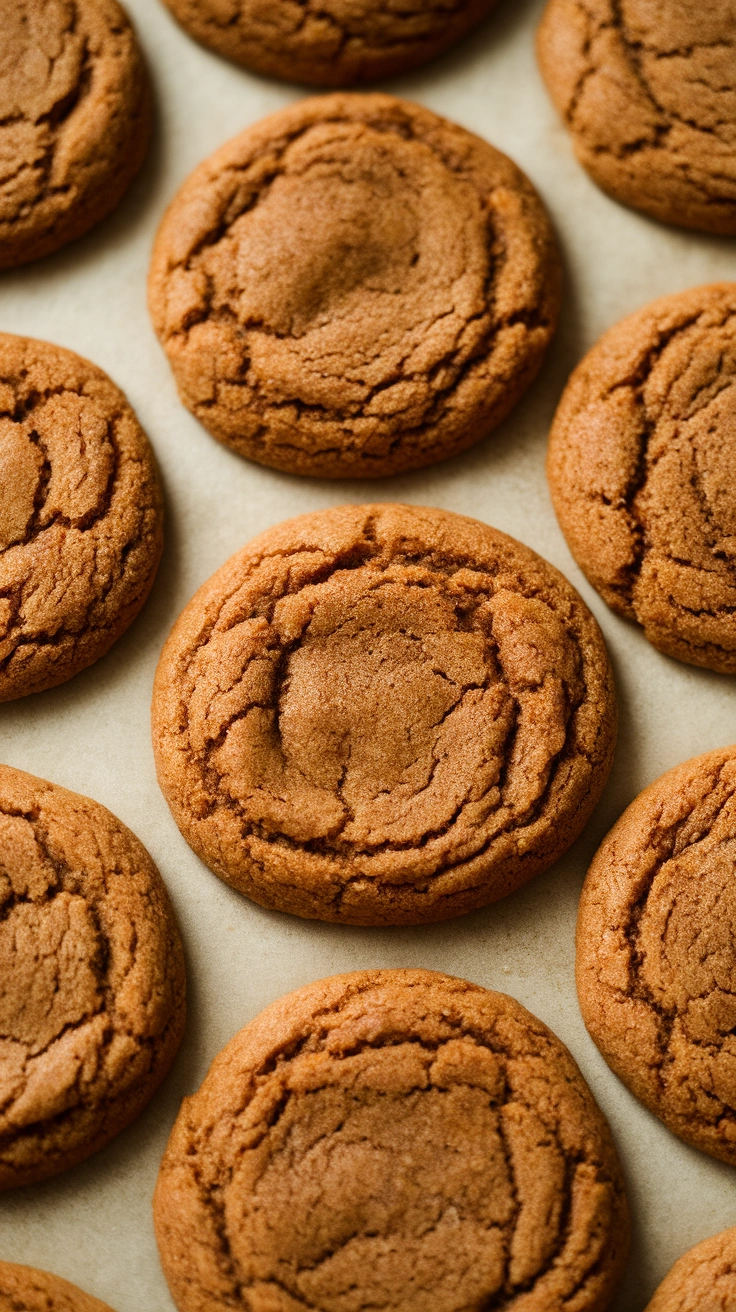 Chewy Spiced Molasses Cookies