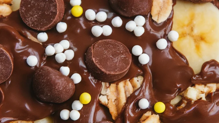 No-Bake Chocolate Peanut Butter Banana Cookies - Featured