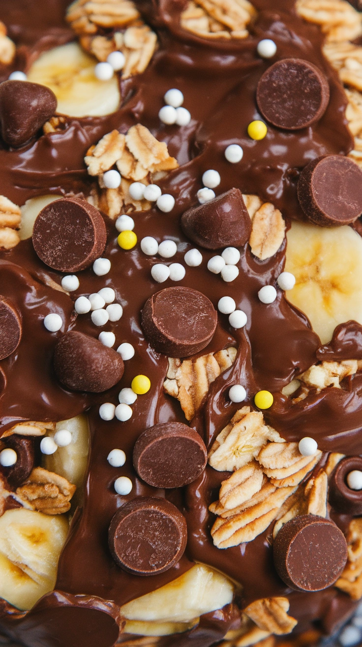 No-Bake Chocolate Peanut Butter Banana Cookies