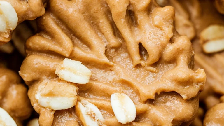 No Bake Peanut Butter Cookies - Featured