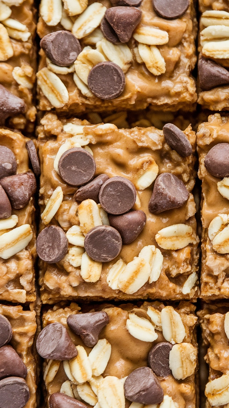 No-Bake Peanut Butter Oatmeal Bars
