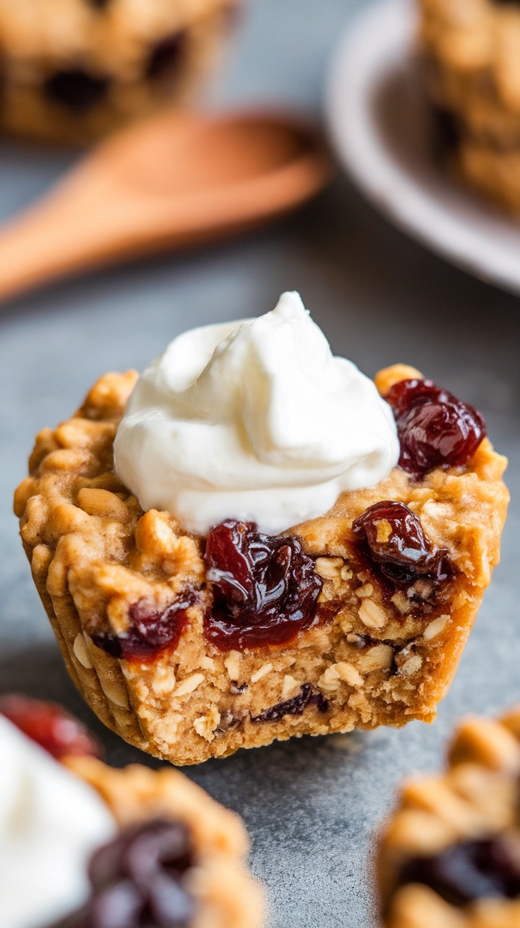 Oatmeal Raisin Cookie Cups