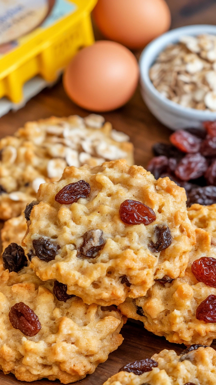 Homestyle Oatmeal Raisin Cookies