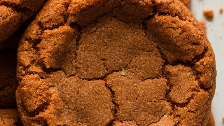 Old-Fashioned Ginger Snap Cookies - Featured