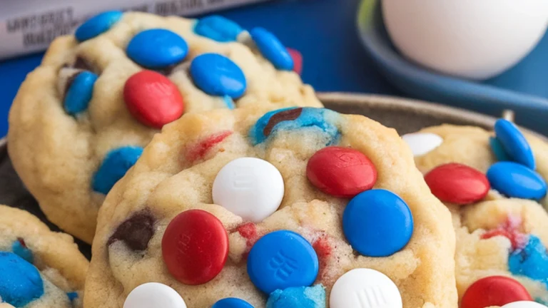 Patriotic Cake Mix Cookies - Featured