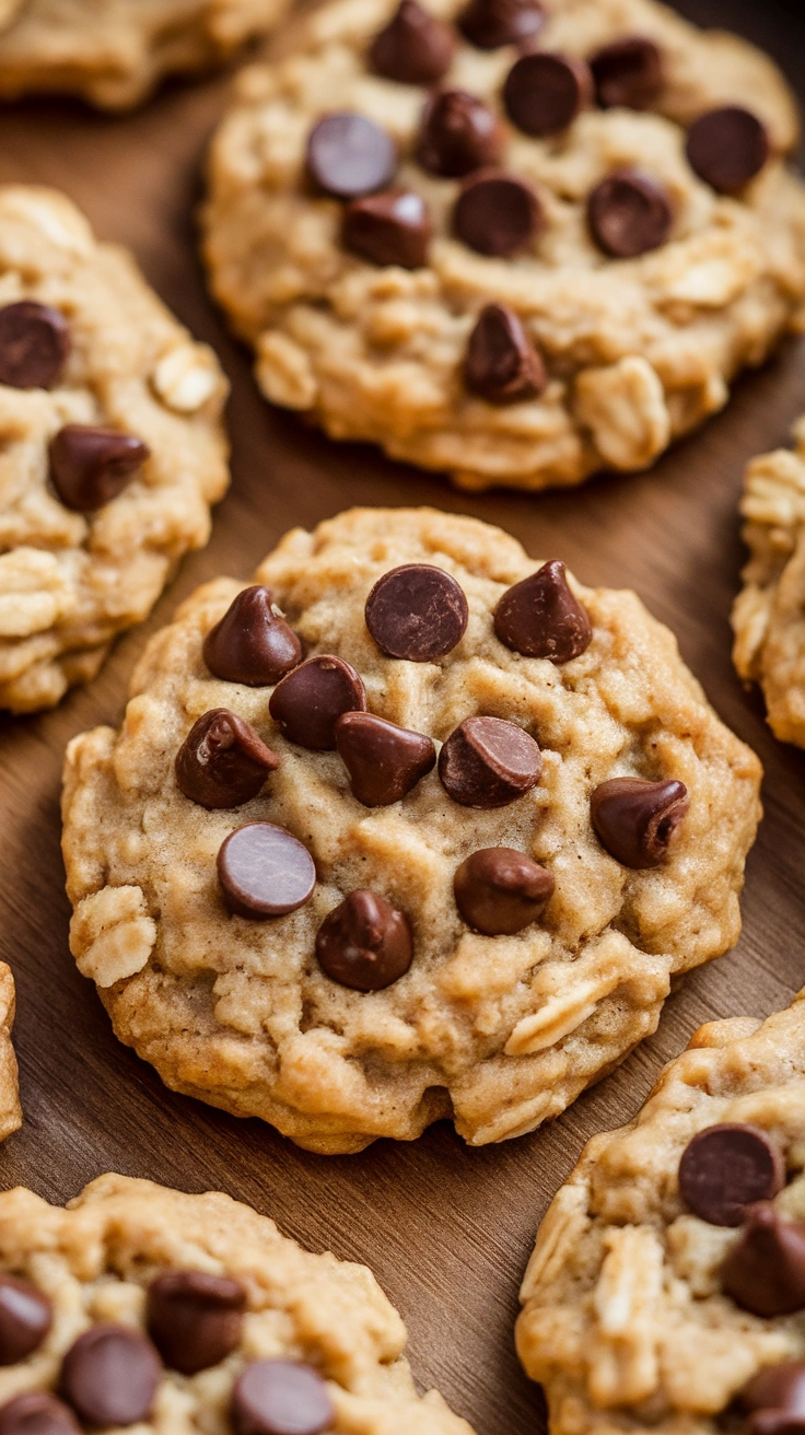 Peanut Butter Banana Oatmeal Breakfast Cookies