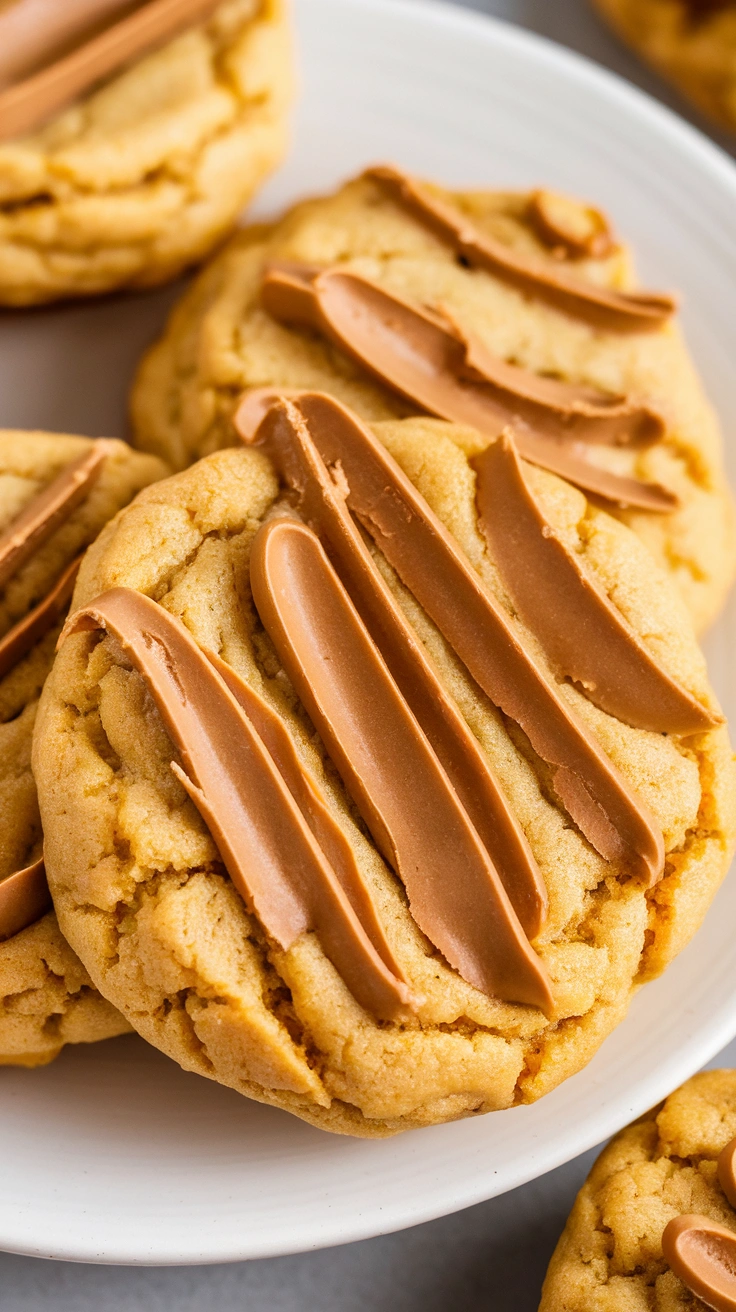 Easy Peanut Butter Cake Mix Cookies