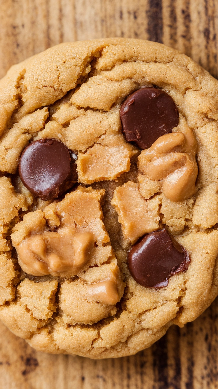 Classic Peanut Butter Chocolate Chip Cookies