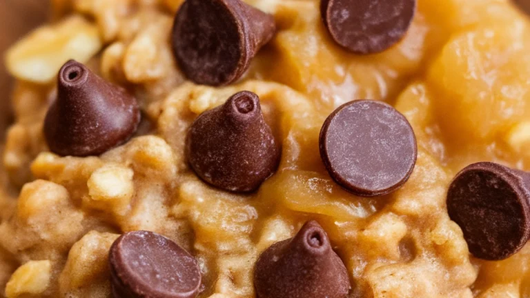 Peanut Butter Chocolate Chip Oatmeal Cookies with Applesauce - Featured