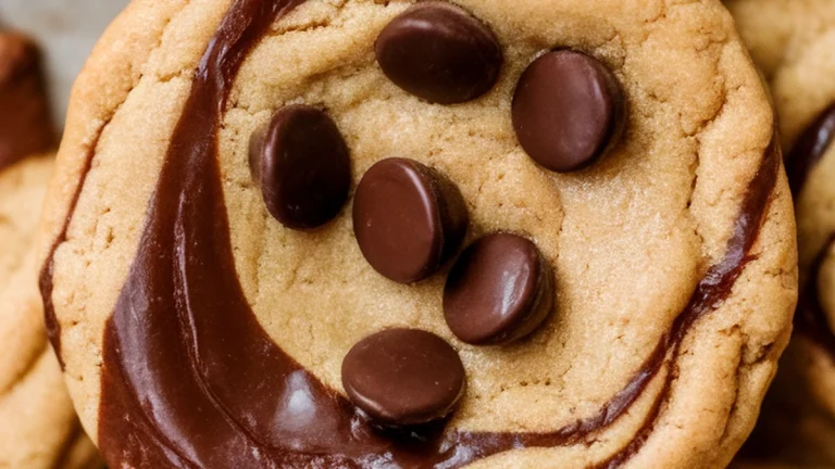 Peanut Butter Chocolate Marble Cookies - Featured