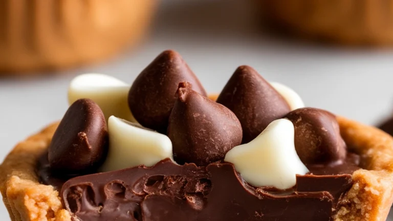 Peanut Butter Cookie Cups with Chocolate Filling - Featured