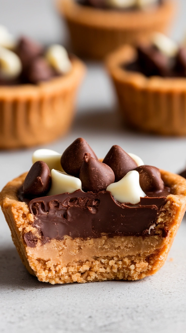Chocolate-Filled Peanut Butter Cookie Cups