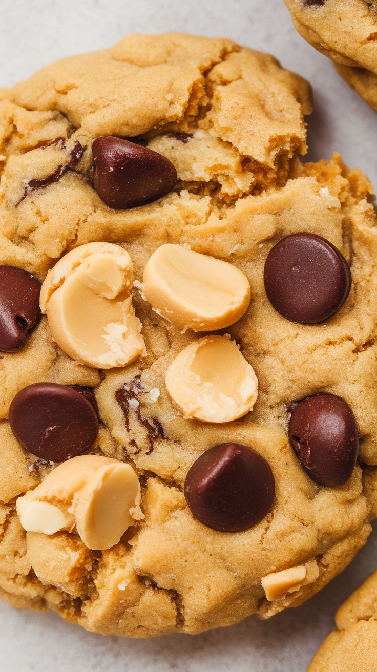 Flourless Peanut Butter Chocolate Chip Cookies