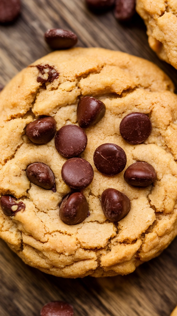 Hearty Peanut Butter and Oatmeal Chocolate Chip Cookies