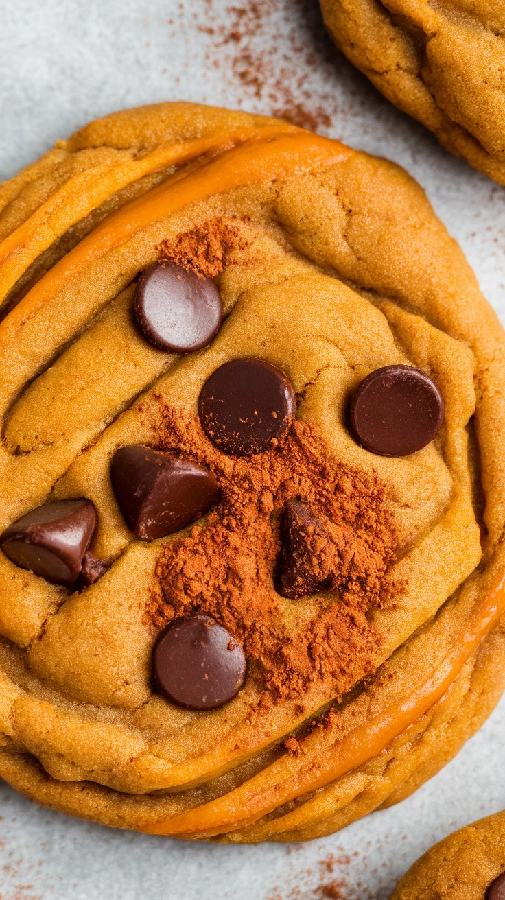 Pumpkin Chocolate Chip Cake Mix Cookies